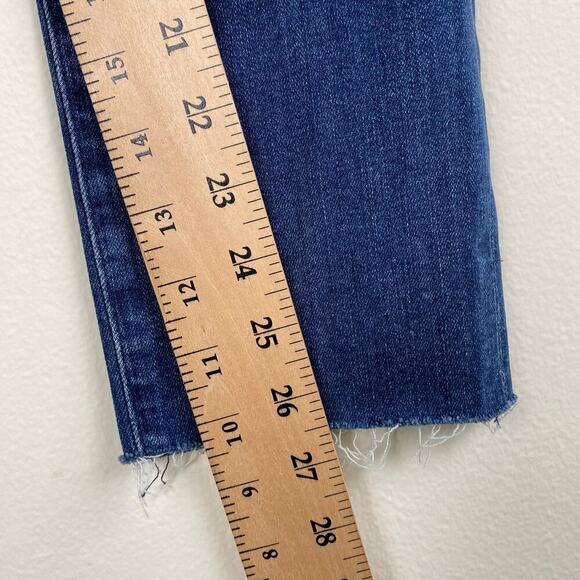 AGOLDE Sophie Crop Jeans Size 30 Claremont Blue Stretch Denim - Picture 15 of 15